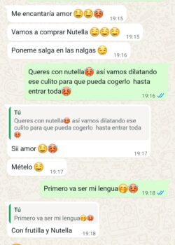 Chat filtrado con mi novia adolescente putita 21